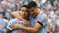 Cristiano Ronaldo (right) could come up against Jesse Lingard in the Saudi Pro League soon.